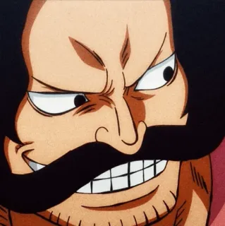 👑 Gol D. Roger One Piece Anime, One Piece, Gol D. Roger, Re dei Pirati, Manga, animato telegram sticker