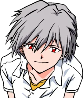 🙂 Kaworu Nagisa Neon Genesis Evangelion Anime, Kaworu, Evangelion, Manga, Garçon telegram sticker