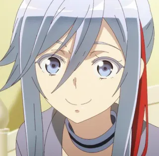 😊 Anime, Mädchen, Cartoon, Figur, lächelnd whatsapp sticker