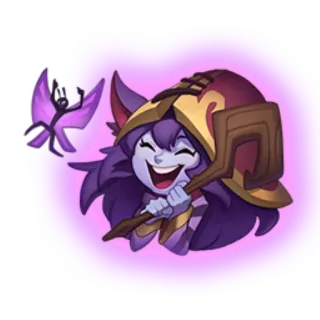 😄 Lulu League of Legends lulu, league of legends, lol, emote, yordle, fata, mago, mago telegram sticker