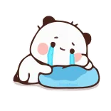 😭 Kartun, Sedih, Menangis, Lucu, Panda telegram sticker