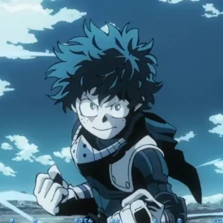 😏 Izuku Midoriya My Hero Academia Anime, Charakter, Manga, Izuku Midoriya, My Hero Academia whatsapp sticker