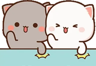 ☺️ 고양이, 귀여운, 행복한, 동물, 귀여운 whatsapp sticker