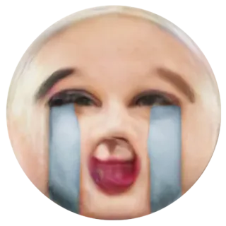 😭 плачущий, грустный, эмодзи, выражение, слёзы, лицо telegram sticker
