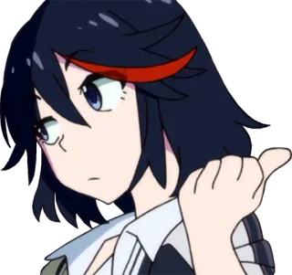 👉 anime, cartone animato, ragazza, personaggio whatsapp sticker