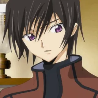 🥀 Lelouch Lamperouge Code Geass 애니메이션, 캐릭터,  를르슈, 코드 기아스, 애니 telegram sticker