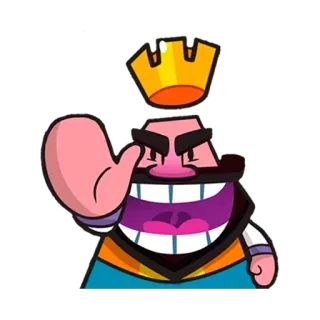 ✋ dessin animé, roi, couronne, jeu, royal whatsapp sticker
