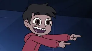 👈 Marco Diaz Star vs. the Forces of Evil cartoon, character, pointing, smiling, happy telegram sticker