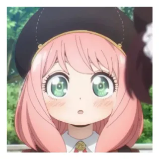 😄 Anya Forger Spy x Family Anime, Dibujos animados, Chica, Pelo rosa, Linda, Spy x Family, Anya Forger whatsapp sticker