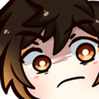 🤨 anime, sticker, cartoon, expression, confused telegram sticker