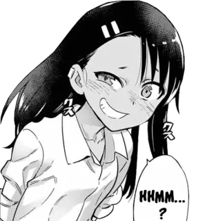 😏 HMMM... ? Anime, Manga, Chica, Hmm, Pregunta telegram sticker