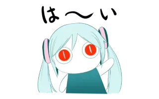 👋 애니메이션, 캐릭터, 귀여운, 일러스트, 만화, 그림 telegram sticker