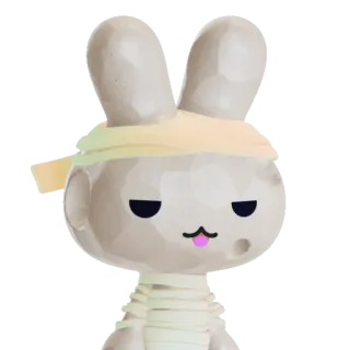 ⚪ bunny, rabbit, cartoon, cute, animal, sticker whatsapp sticker