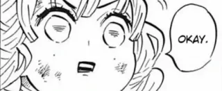 👍 OKAY. anime, manga, dialogue, okay, character telegram sticker