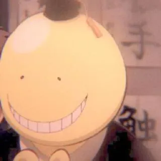 😀 Koro-sensei Assassination Classroom Anime, Professor, Monstro, Alienígena, Engraçado telegram sticker