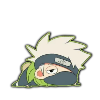 😒 Kakashi Naruto 애니메이션, 카카시, 나루토, 만화, 만화책, 졸린 telegram sticker