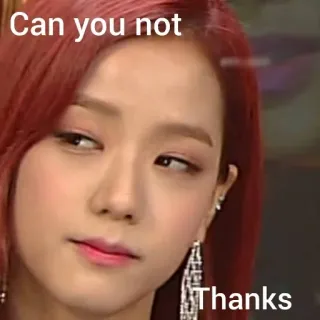😒 Can you not
Thanks Meme, Reaktion, Lustig, Sarkastisch, Kpop, Ausdruck telegram sticker