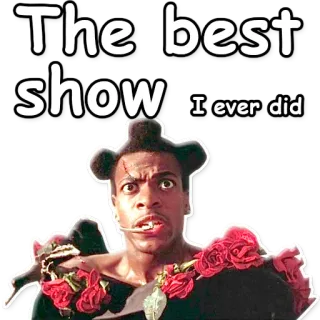 🤘 The best show I ever did miglior serie, intrattenimento, rose telegram sticker