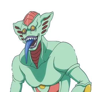 👽 monster, creature, tongue, fantasy, cartoon telegram sticker