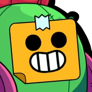 😁 Spike Brawl Stars spike, cactus, brawl stars, game, character telegram sticker