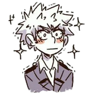 😳 Bakugo My Hero Academia Anime, Manga, Eroe, Arrabbiato, Bakugo, My Hero Academia whatsapp sticker