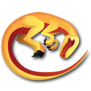 🥱 dinosaurio, reptil, animal, dibujo animado, lindo, velociraptor telegram sticker