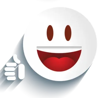 👍 อิโมจิ, ยกนิ้วโป้ง, ถูกใจ, ยิ้ม, บวก, ดี, อนุมัติ telegram sticker