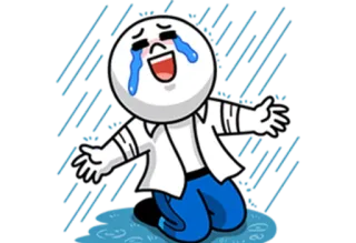 😂 грустно, плачущий, эмоции, слёзы, эмоциональный whatsapp sticker