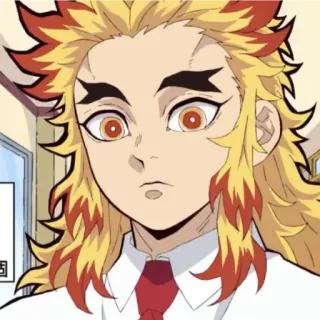 🤨 Kyojuro Rengoku Demon Slayer Anime, Demon Slayer, Rengoku, Kyojuro Rengoku, Personagem telegram sticker
