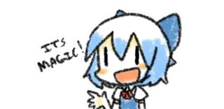 🎩 IT'S MAGIC! อนิเมะ, น่ารัก, เวทมนตร์, การ์ตูน telegram sticker