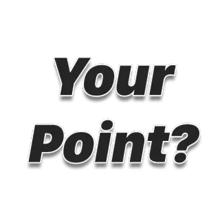 ❓ Your Point? question, argument, sarcasm, debate, statement telegram sticker