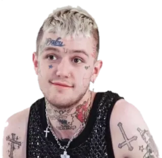 🙂 Lil Peep แร็ปเปอร์, นักดนตรี, นักร้อง, รอยสัก, ศิลปิน telegram sticker