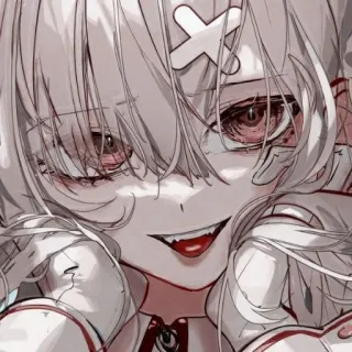 💗 anime, gothic, creepy, manga, girl, horror telegram sticker