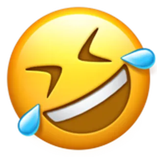 🤣 이모지, 웃음, 울음, 기쁨, ㅋㅋ telegram sticker