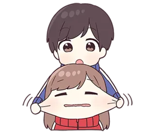 🌟 Desenho animado, Fofo, Chibi, Engraçado, Rosto, Anime telegram sticker