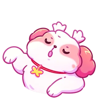 🙄 강아지, 새끼 강아지, 귀여운, 만화, 사랑스러운, 애완 동물 telegram sticker