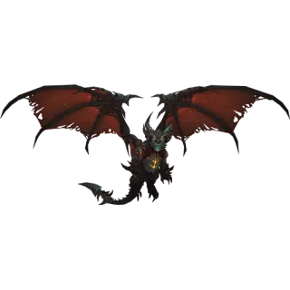 😡 dragon, fantaisie, monstre, volant, ailes rouges telegram sticker