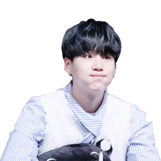 🤢 Suga kpop, idol, piosenkarz, min yoongi, bts telegram sticker
