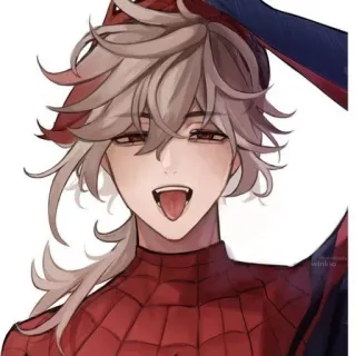 🌟 Spider-Man Homem-Aranha, super-herói, Marvel, anime, personagem de quadrinhos, personagem fictício telegram sticker