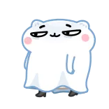 😏 orso, carino, cartone animato, animazione, animale telegram sticker