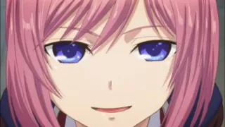 💖 Anime, Manga, Personaggio, Capelli rosa, Ragazza, Sorridendo telegram sticker