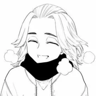💛 Manga, Lächeln, Glücklich, Charakter, Kunst, Zeichnung telegram sticker