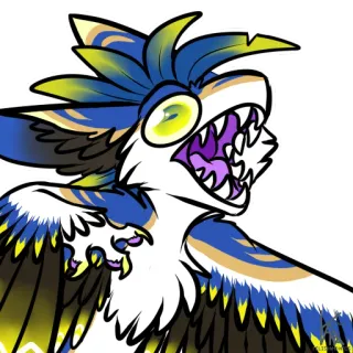 ❕ 鳥, 動物, 漫画, キャラクター, イラスト telegram sticker