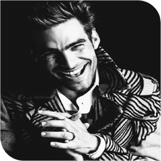 📎 man, smiling, portrait, happy, male, person telegram sticker