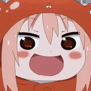💘 Umaru Doma Himouto! Umaru-chan Anime, Umaru, słodkie, Manga, Bluza z kapturem, Kreskówka whatsapp sticker