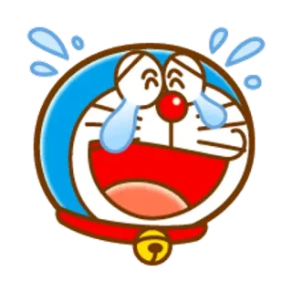 🐶 Doraemon โดราเอมอน, ร้องไห้, การ์ตูน, สติกเกอร์, อนิเมะ, มังงะ, มีความสุข telegram sticker