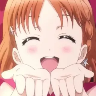 😚 Anime, Manga, Mädchen, Lächeln, Fröhlich, Süß telegram sticker