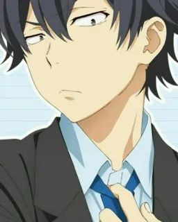 ⛓ Anime, Junge, Charakter, Porträt, Ernst, Mann whatsapp sticker