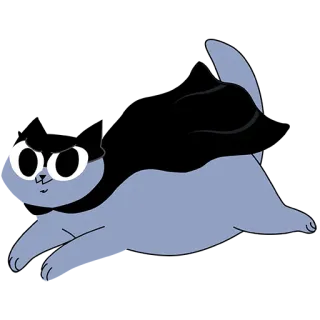 🥷 고양이, 만화, 동물, 애완동물, 스티커 telegram sticker