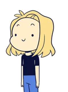 🙂 Fionna the Human Adventure Time cartoon, adventure time, fionna, character, fionna the human telegram sticker